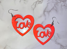 Load image into Gallery viewer, Wooden Love ❤️ Earrings
