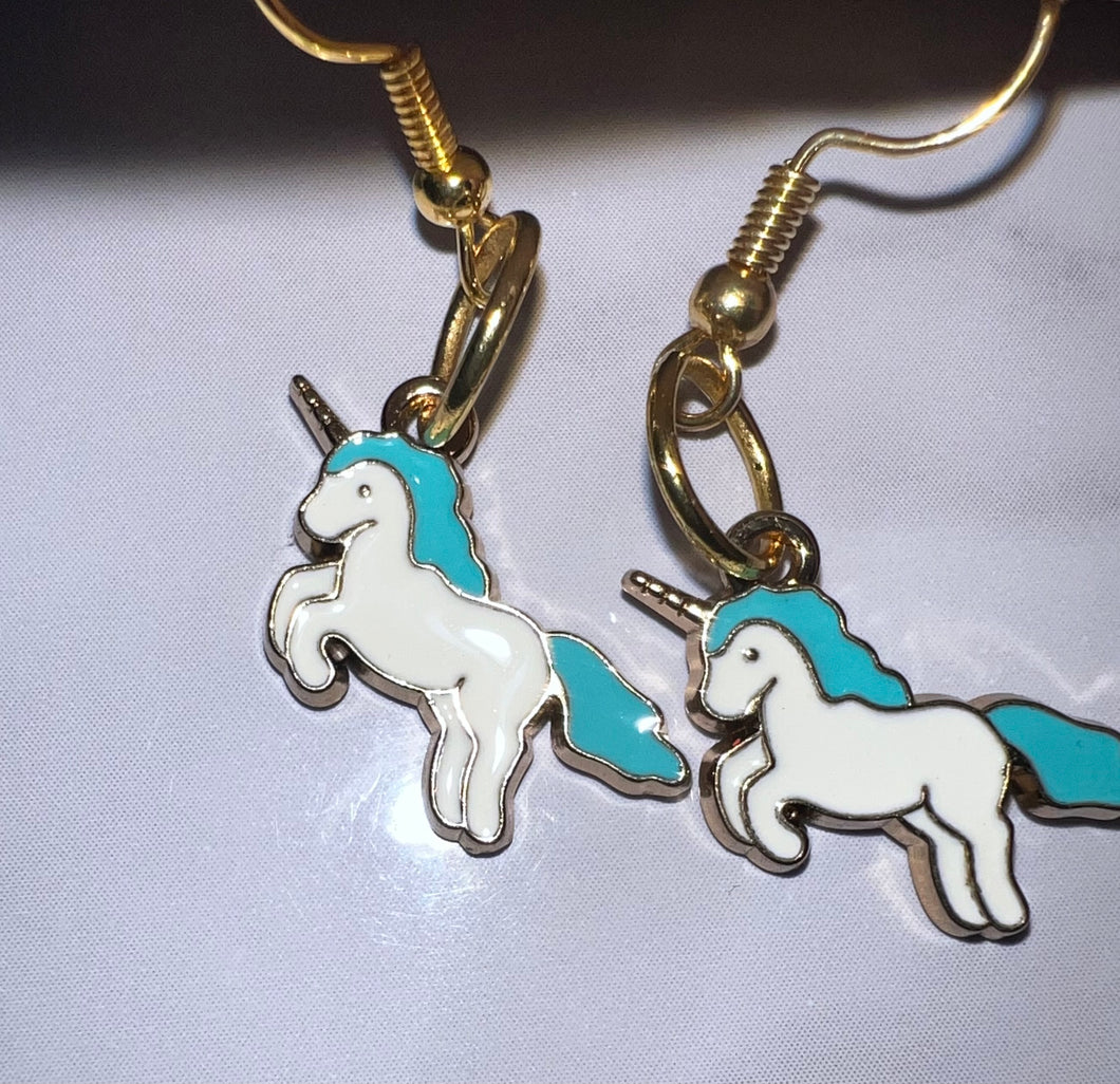 Metal Unicorn Dangles