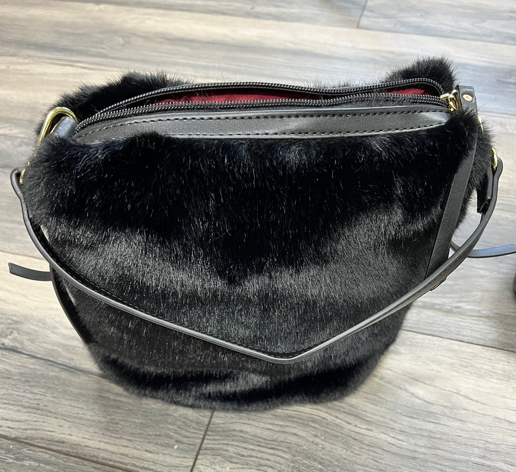 Black Fur Bag