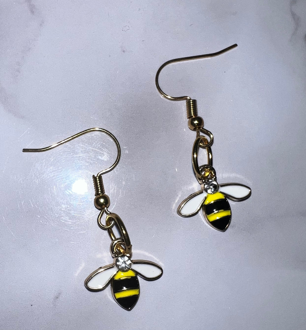 Metal Bee Dangles