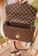 Load image into Gallery viewer, Brown Check Crossbody
