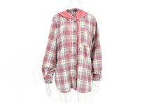 Load image into Gallery viewer, HOODED PLAID SHACKET
