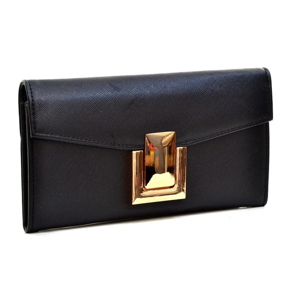 Saffiano Faux Leather Wallet