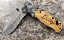 Load image into Gallery viewer, Engraved Knife * Message/Email me the details after you order
